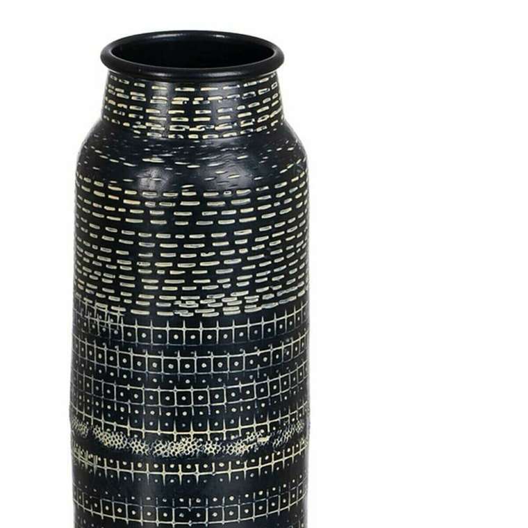 Ваза Чёрный Алюминий 9 x 9 x 30,5 cm