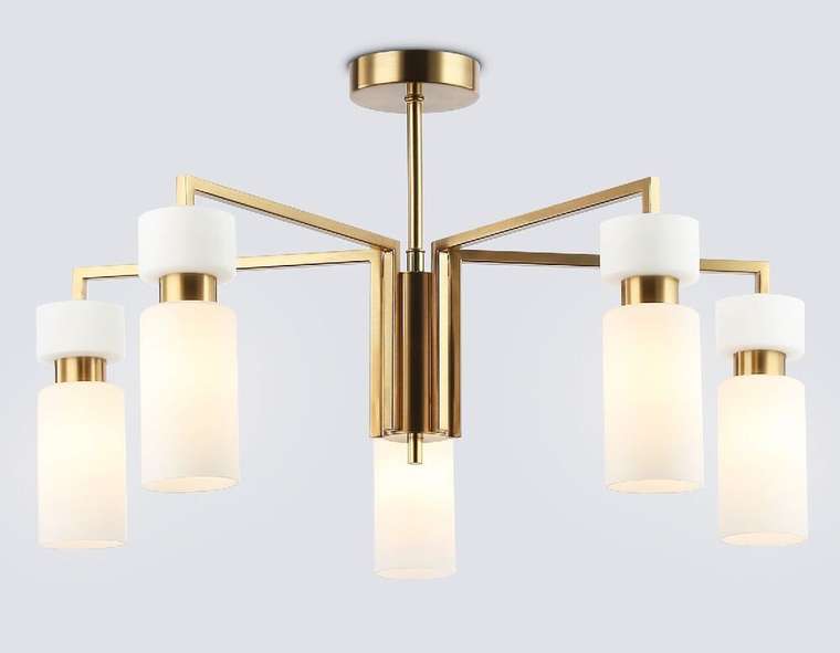 Люстра на штанге Heigh Light LH56124 (стекло, цвет белый)