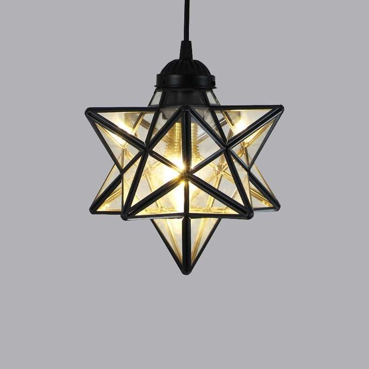 Подвесной светильник Star Clear  черно-серого цвета