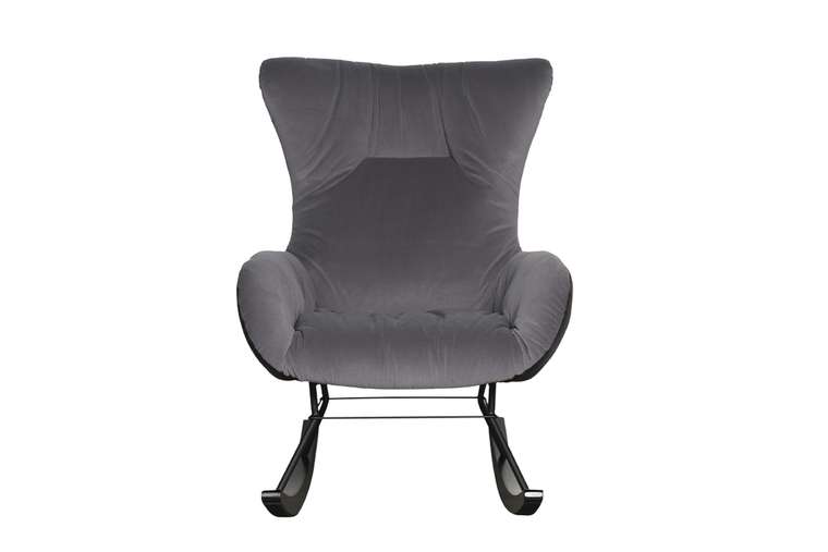 Кресло-качалка серого цвета