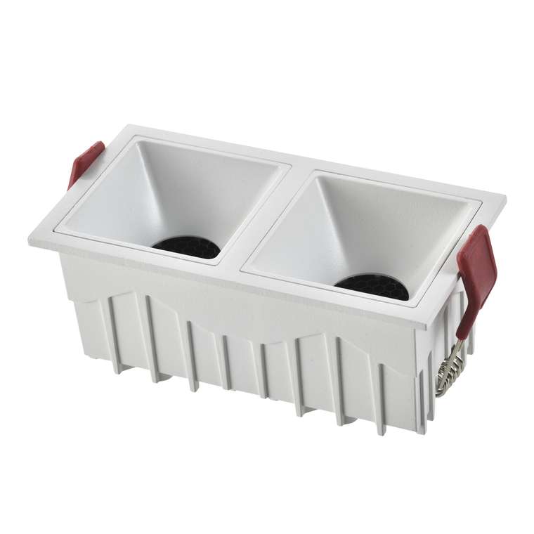 Св-к встр. Белый LED 2*10W 60° IP20 L65xW126xH52 85-265V В комплекте Встраиваемые светильники