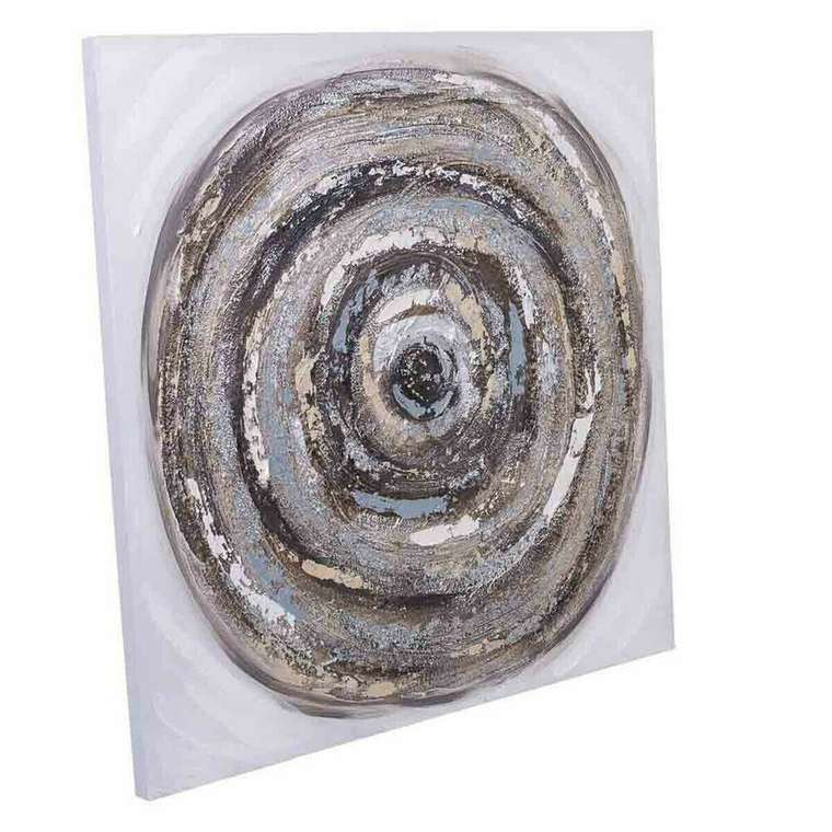 Картина Холст древесина ели 80 x 3 x 80 cm