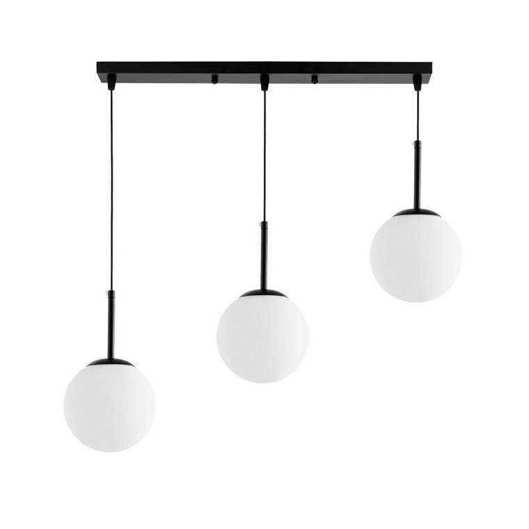 Подвесной светильник Fredica LDP 6030-3-PR BK (стекло, цвет белый)