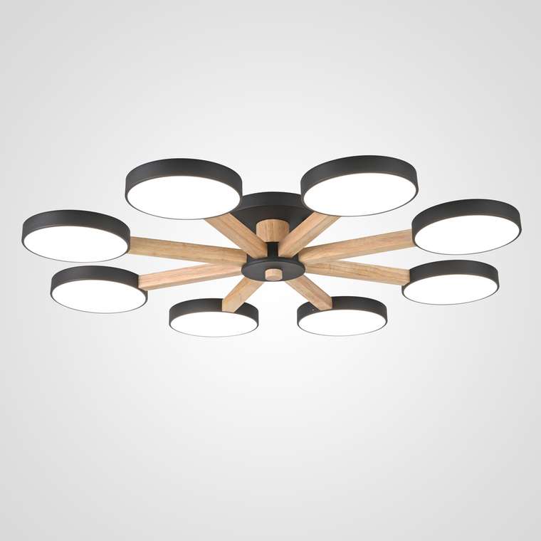 Потолочная люстра TURNA 8 Black