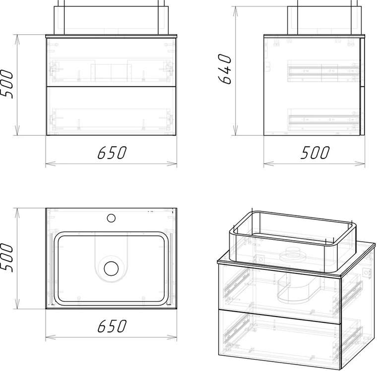 Тумба для комплекта Альба