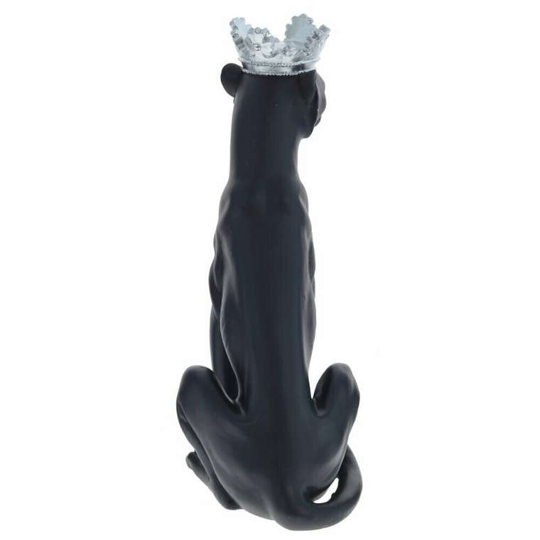 Фигурка декоративная Черная кошка черного цвета