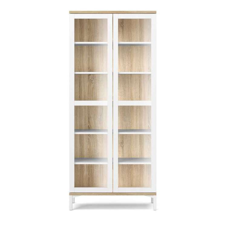 Книжный шкаф Roomers белого цвета