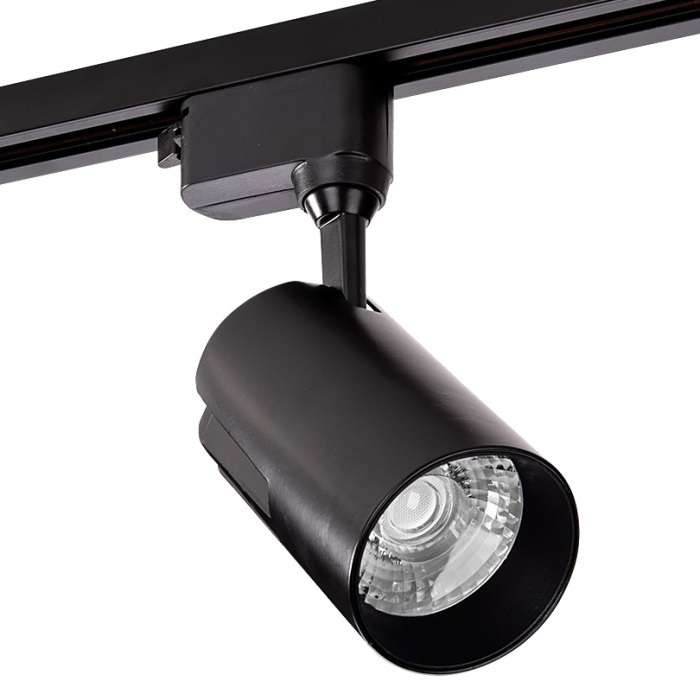 Трековый светодиодный светильник однофазный Wolta WTL-35W/01B 220V 35Вт 4000К IP40 черный
