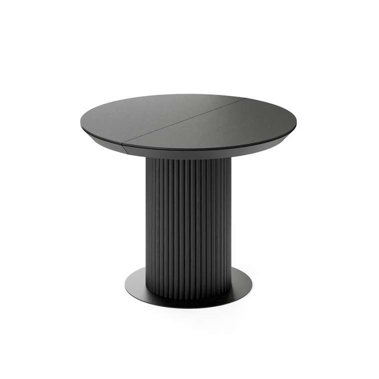 Раздвижной обеденный стол Фрах L черного цвета