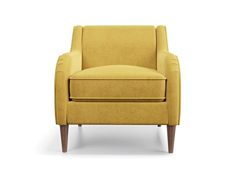 Кресло Вектор желтого цвета