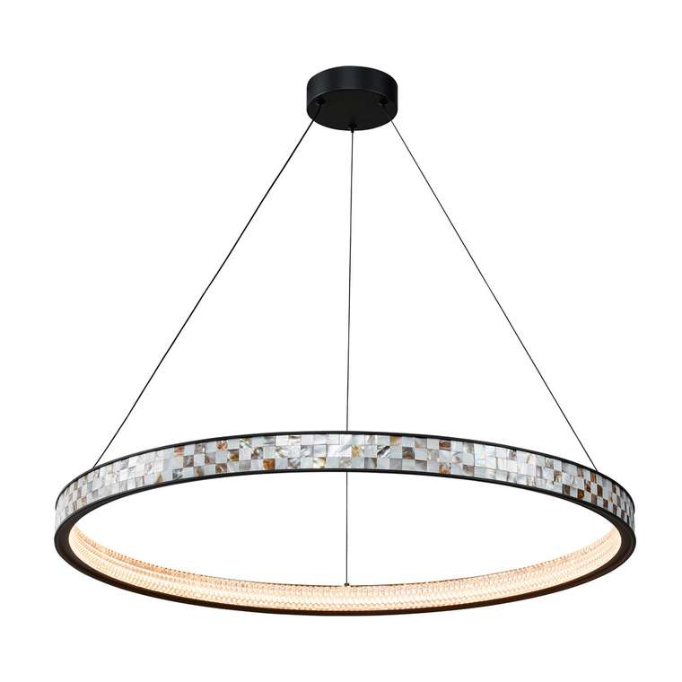 подвесная люстра Shelty перламутровый металл, пластик, ракушки LED*45W, 1350LM, 4000K, included