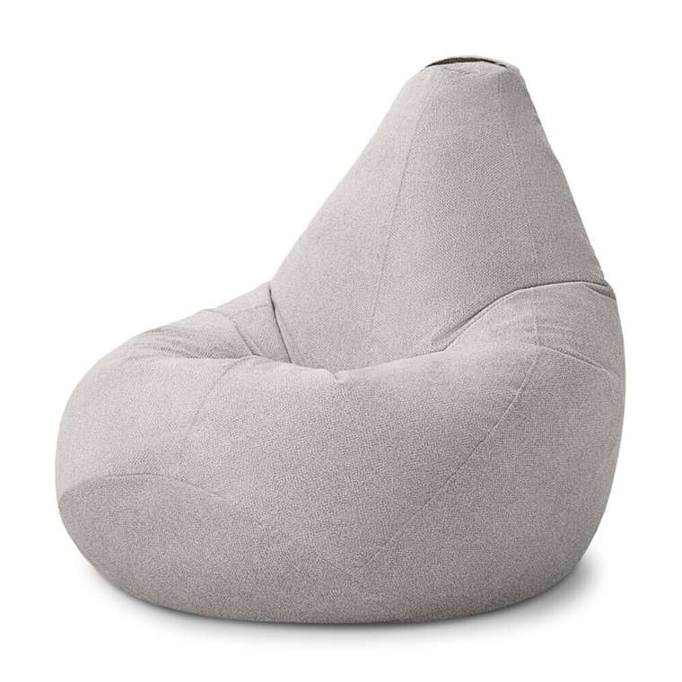 Кресло-мешок груша XXXXL-Комфорт светло-серого цвета