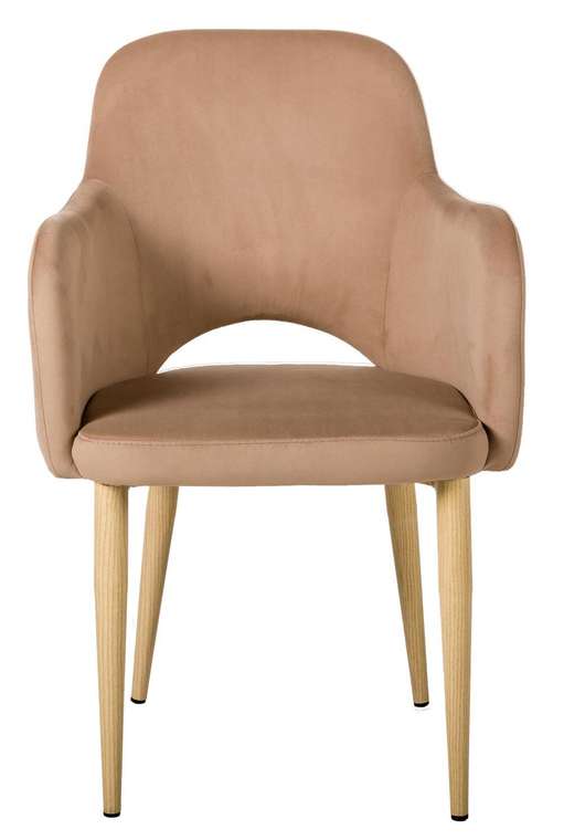 Стул-кресло Ledger бежевого цвета