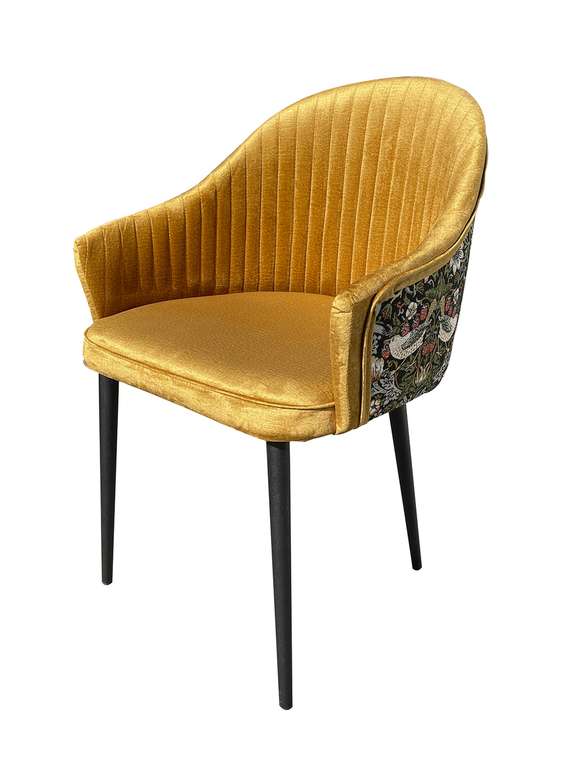 Стул Шато желто-черного цвета