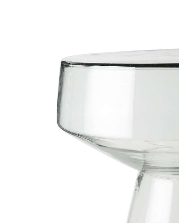 Приставной столик Флумс 37 из стекла