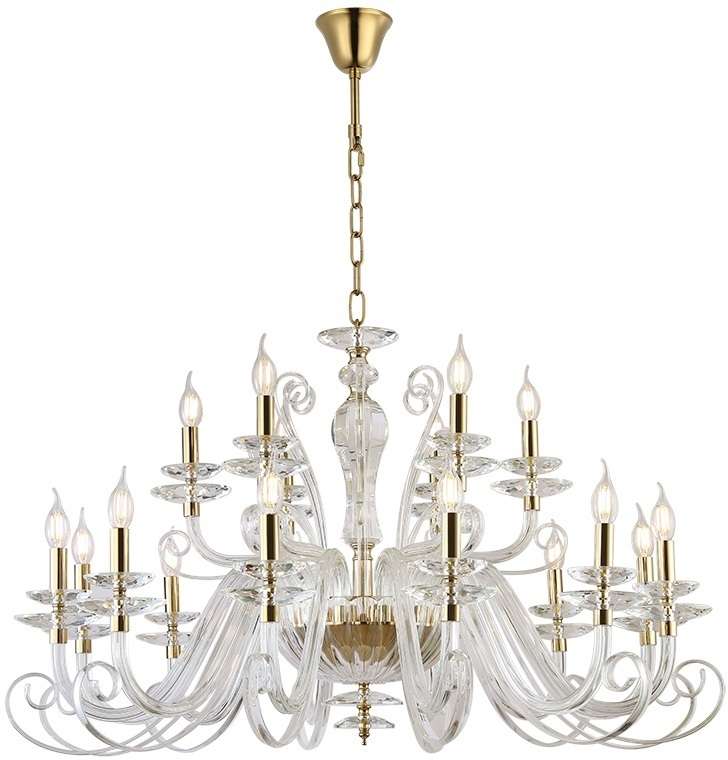 Подвесная люстра Newport 8570 8576+12/C gold polished подсвечник