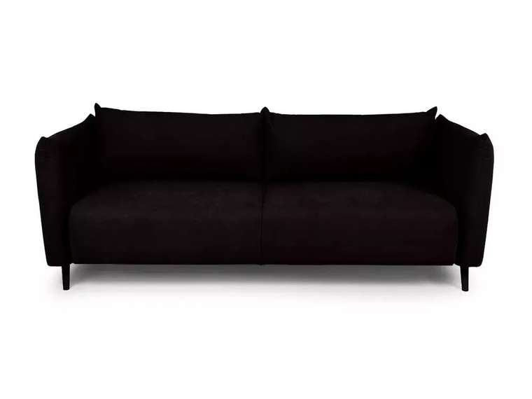 Диван-кровать Menfi черного цвета с черными ножками