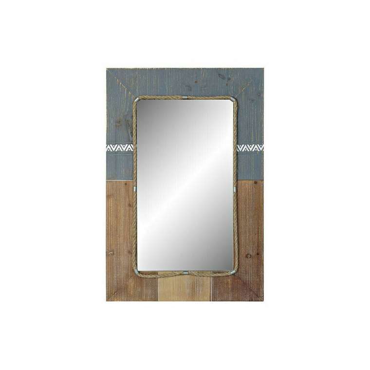 Настенное зеркало Синий Белый Натуральный 60 x 3,5 x 89,5