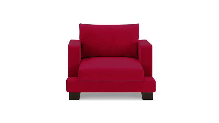 Кресло Дрезден красного цвета