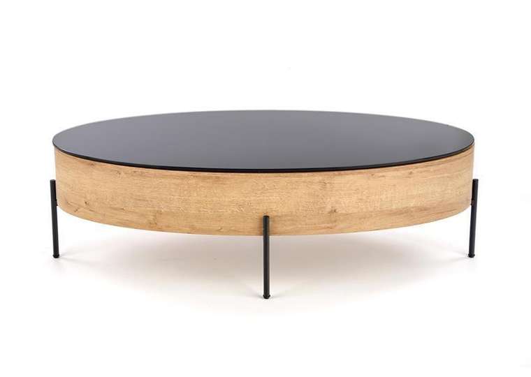 Стол журнальный Zenga черно-бежевого цвета