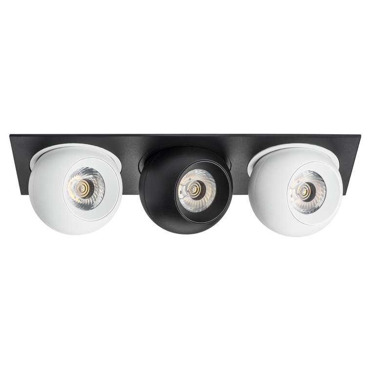 Светильник INTERO LED 9W*3 850LM*3 24G ЧЕРНЫЙ/БЕЛЫЙ 3000K (217537+217062+217072+217062)