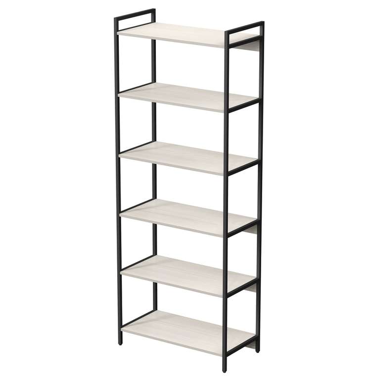 Стеллаж 10СВ.6.800 высокий 6 полок светло-бежевого цвета