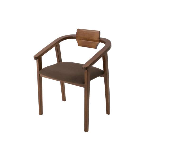 Стул-кресло Челси коричневого цвета