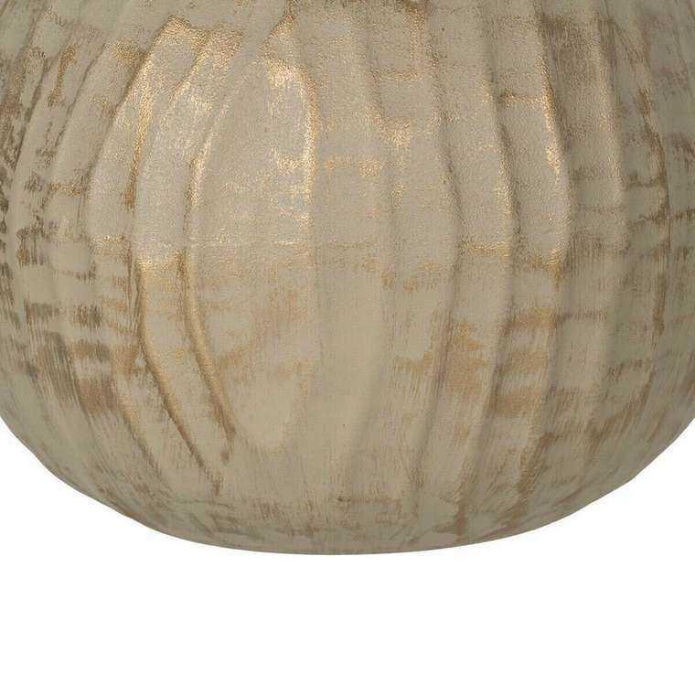 Ваза Бежевый Позолоченный Железо 25 x 25 x 25 cm