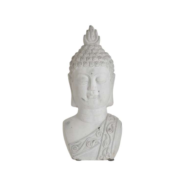 Декор настольный-бюст Buddha белого цвета