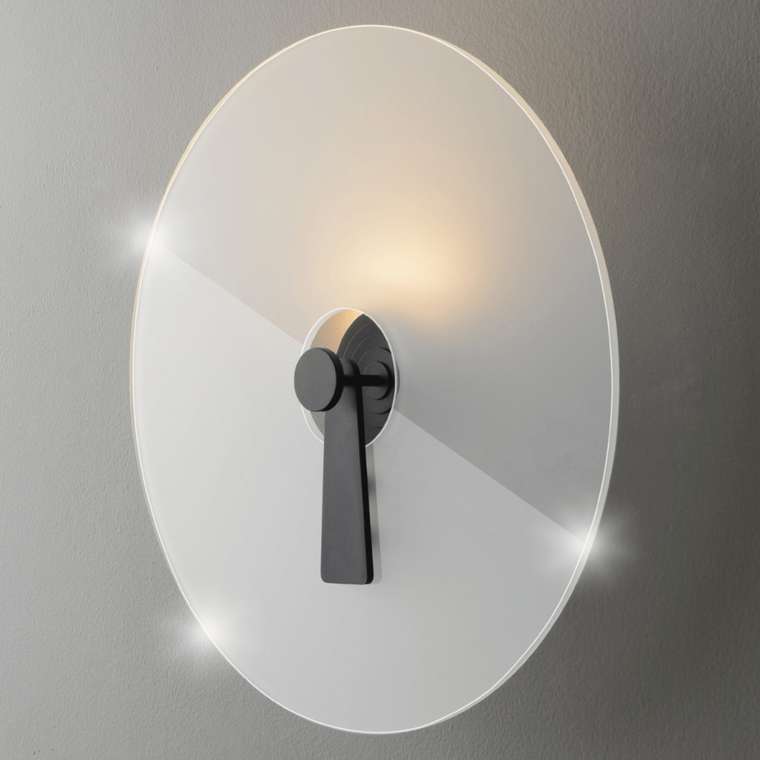 Бра CHIAROSCURO AP6W LED BLACK (стекло, цвет белый)