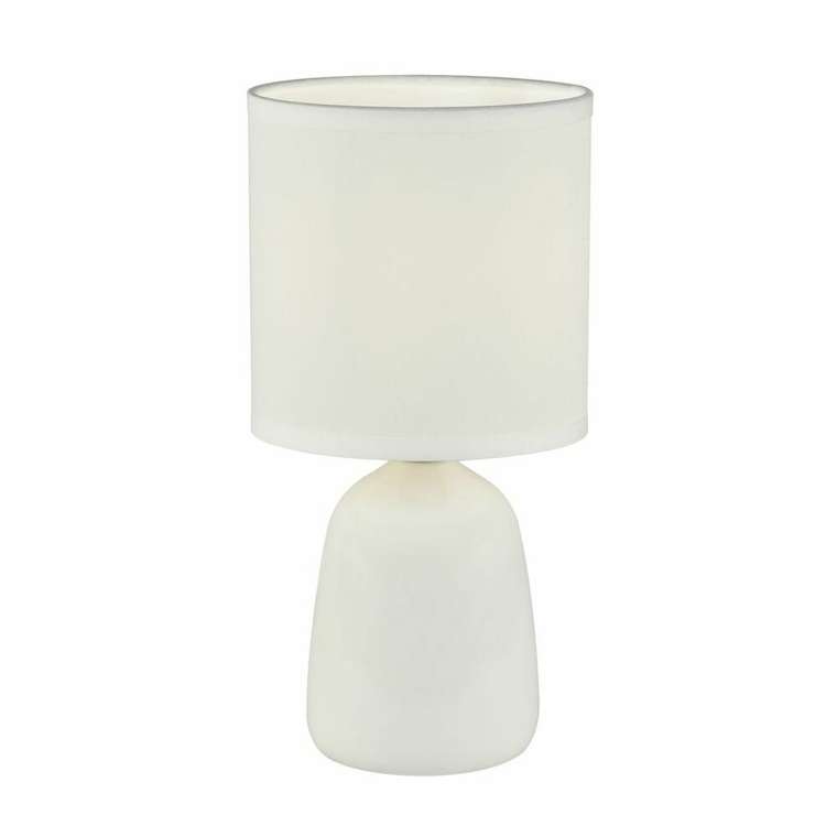 Настольная лампа UML-B305 E14 WHITE (ткань, цвет белый)