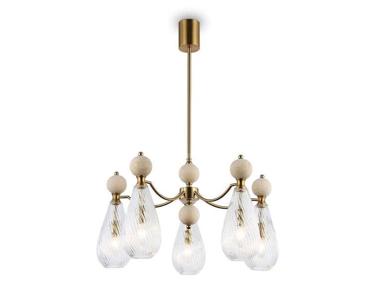 Люстра на штанге Ceramo Modern LH53286 (стекло, цвет прозрачный)