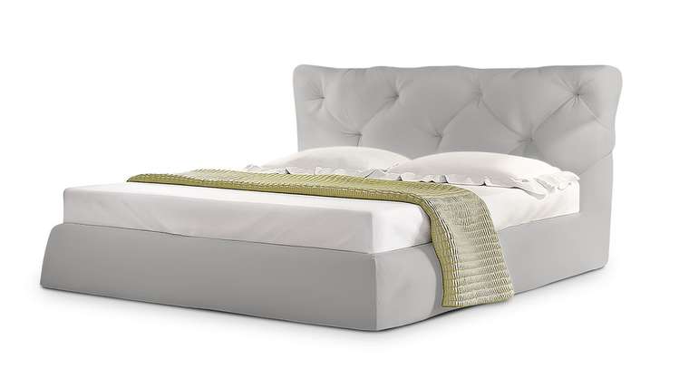 Кровать Тесей 140х200 серого цвета