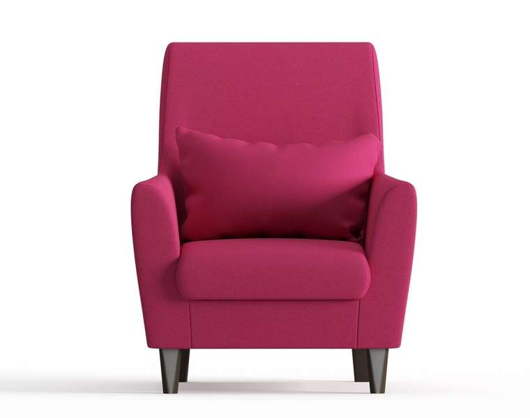 Кресло из велюра Кастилия цвета фуксия