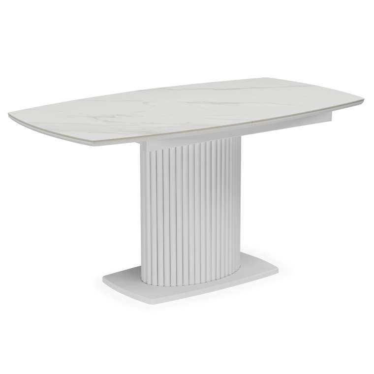 Раздвижной обеденный стол Фестер 90х160 белого цвета