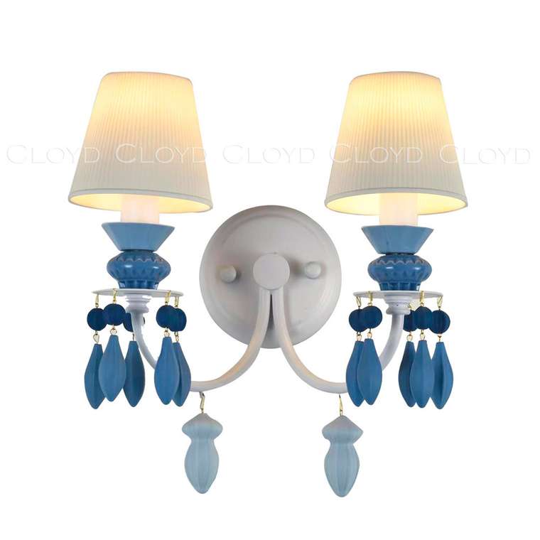 Бра Cloyd LOTTIE-D W2 - голубая керамика