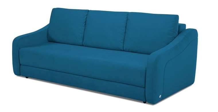 Прямой диван-кровать Иден синего цвета