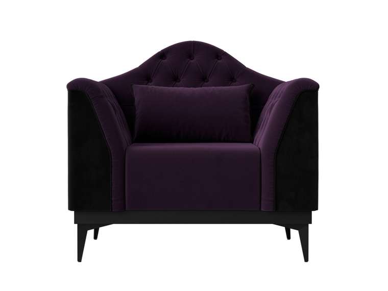 Кресло Флорида фиолетово-черного цвета