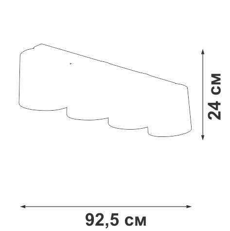 Потолочный светильник V2881-1/4PL (ткань, цвет бежевый)