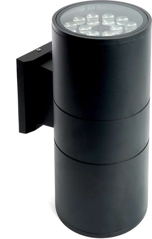 Архитектурная подсветка IP54 LED Feron Корфу 48359 DH0712, 2*18W, 2700Lm, 2700K, черный