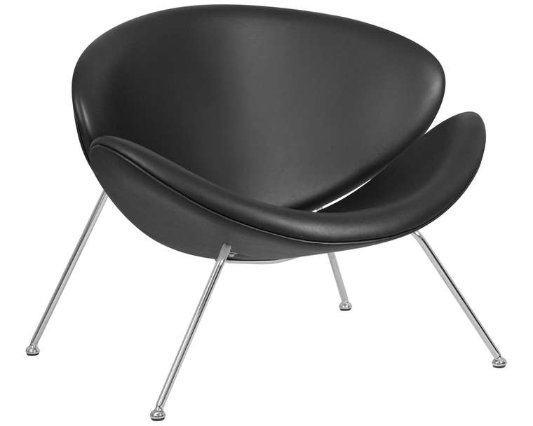 Кресло дизайнерское Emily черного цвета
