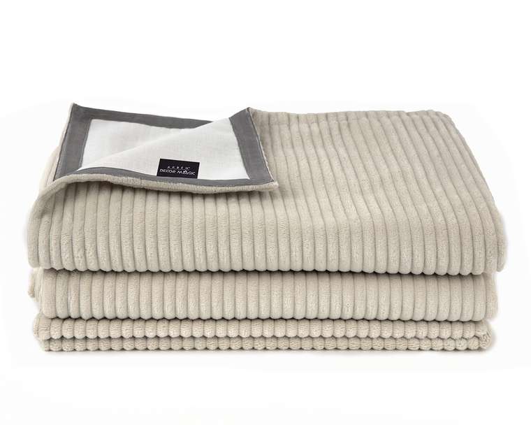 Покрывало Uno Cilium Cream 140x210 бежевого цвета 