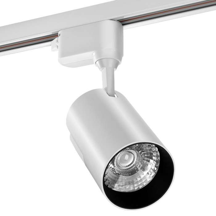 Трековый светодиодный светильник однофазный Wolta WTL-35W/01W 220V 35Вт 4000К IP40 белый