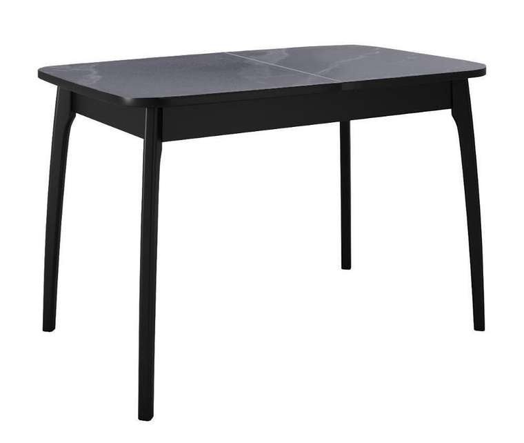 Раздвижной обеденный стол DikLine MK15 серо-черного цвета