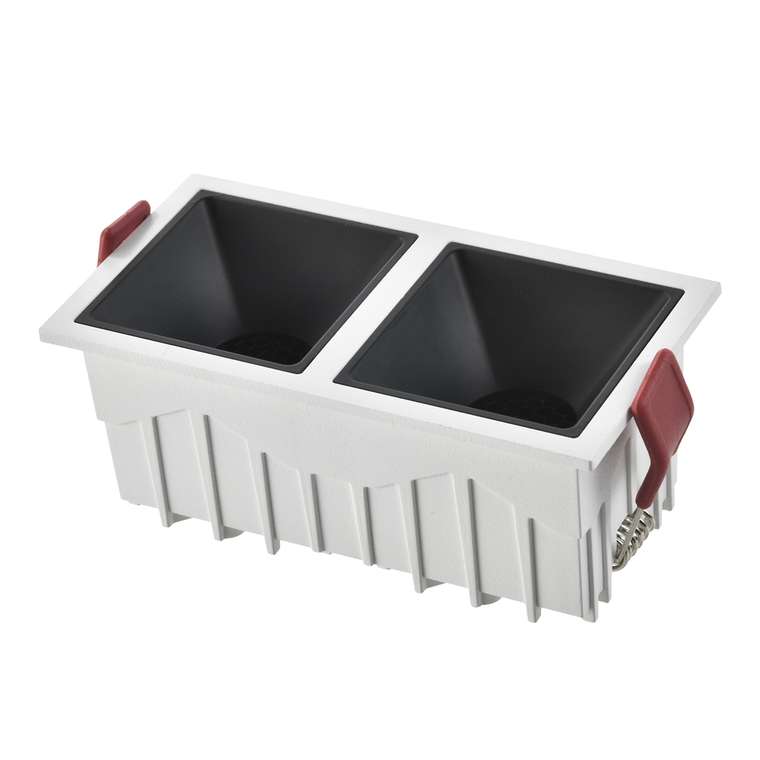 Св-к встр. Белый LED 2*10W 60° IP20 L65xW126xH52 85-265V В комплекте Встраиваемые светильники