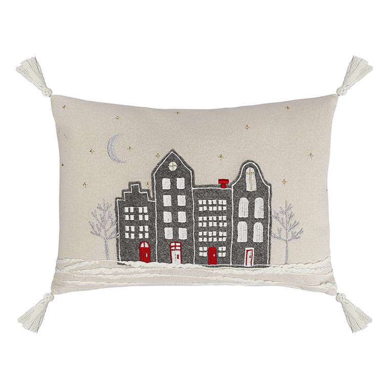 Подушка декоративная Snowy Town 30х45 из коллекции New Year Essential