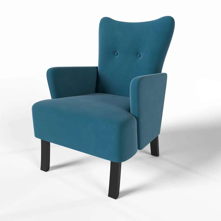 Кресло Остин синего цвета