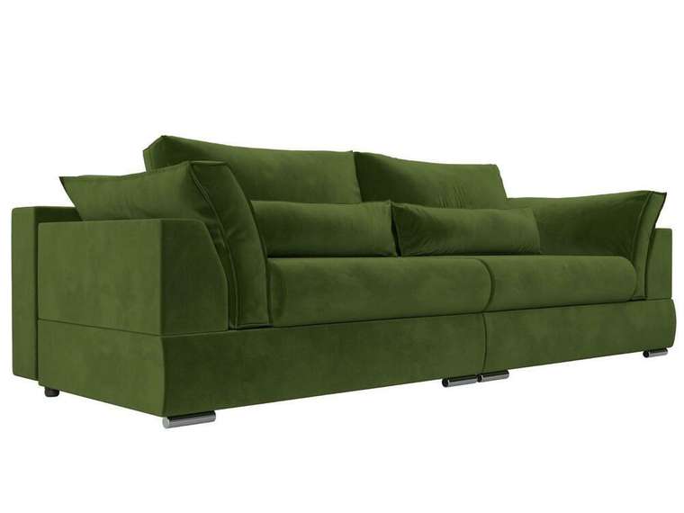 Прямой диван-кровать Пекин зеленого цвета