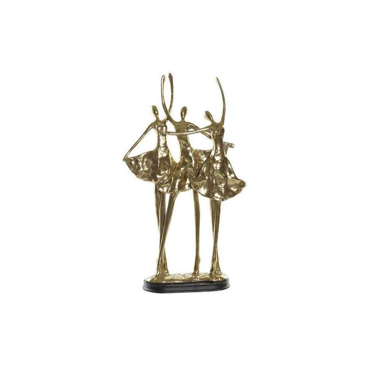 Декоративная фигура 25 x 9,8 x 44,5 cm Чёрный Позолоченный Балерина романтик