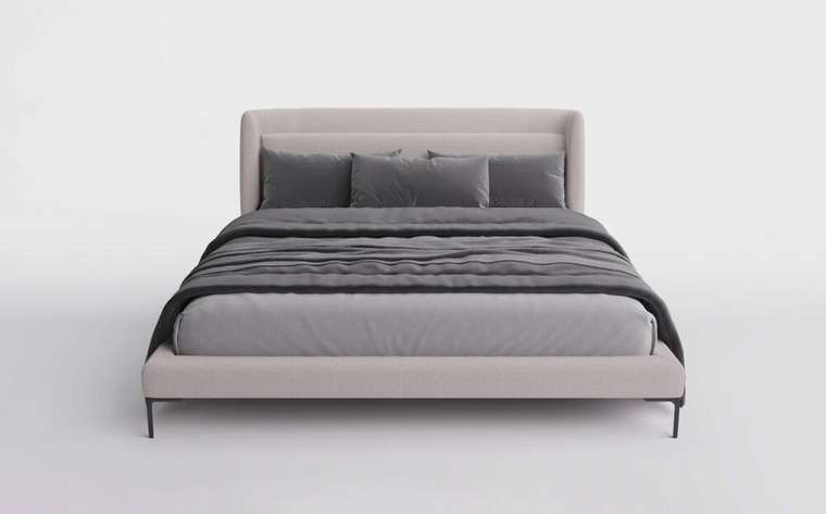 Кровать Blanche 180х200 серого цвета